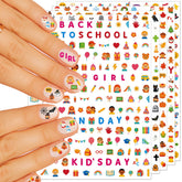 IDDFEVE mini nail stickers for kids Halloween pumpkin and ghost designs for easy, mess-free nail art.
