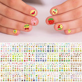 IDDFEVE kids nail stickers with flowers for quick at-home nail art