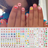IDDFEVE nail stickers kids flowers: vibrant designs for playful, kid-friendly nail art.