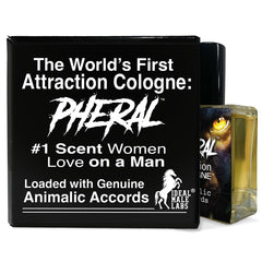 Ideal Male Labs Pheral bottle front view for confident evening wear