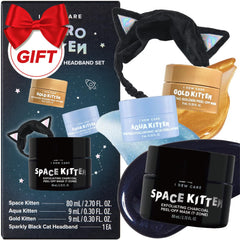 I DEW CARE Astro Space Kitten mask application for exfoliation and radiant skin