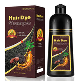 iemokoda Burgundy Hair Dye Shampoo bottle shows quick gray coverage option