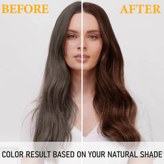 iemokoda Coffee Hair Dye Shampoo roots touch-up blends gray naturally.