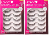 iENVY Kiss Au Naturale natural style lashes with a soft band for comfortable wear.