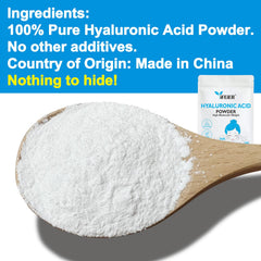 ifeier Hyaluronic Acid Powder with measuring spoon for precise portions.