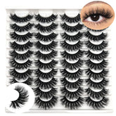 IFSOWDRA mink lashes wispy long 16-18mm for dramatic daily eye accent.