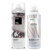 IGK Antisocial dry hair mask bottle with bond-building formula for smooth hair.