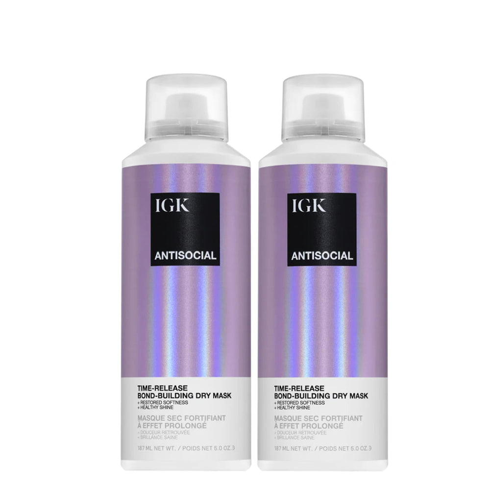 IGK Antisocial dry hair mask pack-2 ready for overnight hydration