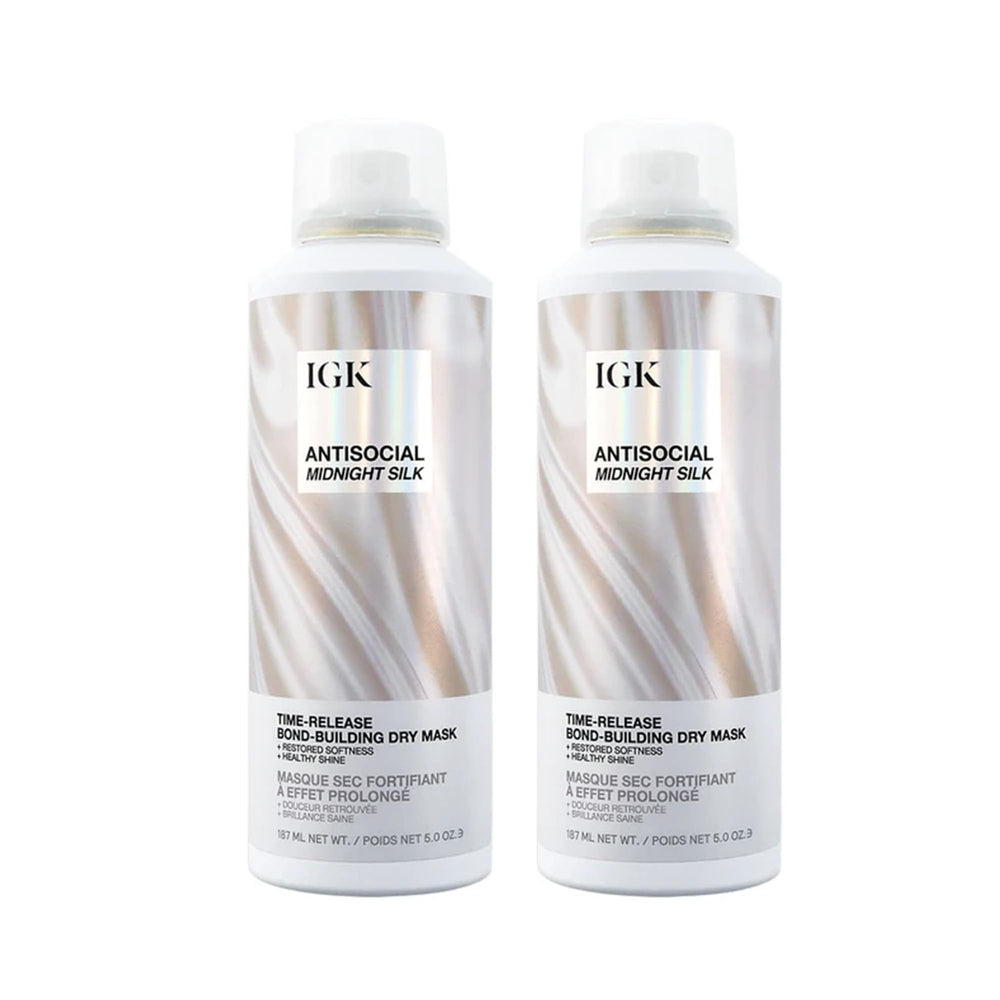IGK Antisocial, bouteille du masque, offre une hydratation profonde pour les longueurs.