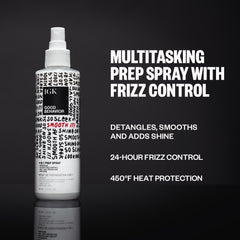 IGK Good Behavior detangling action on damp hair for easy brush-through