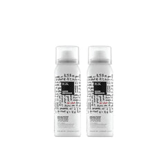 IGK Good Behavior smoothing hairspray bottle front with travel-friendly design for on-the-go styling