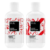 IGK Good Behavior Ultra Smooth Shampoo bottle delivers frizz control and shine.