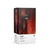 IGK Permanent Color Kit 6R Smoky Scarlet bottle pour for rich salon shade