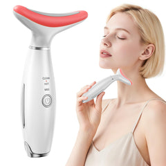 IHOWIN AM-810W front view shows a compact at-home facial massager for daily care.