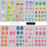 IHUKEIT rainbow cat nail stickers for playful kid nail art