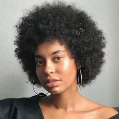 Iianaebeh Afro Wig with short kinky curly texture for natural daily wear