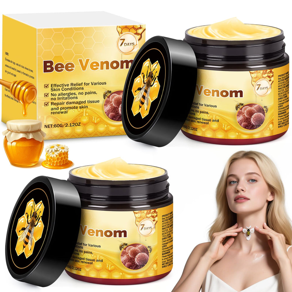IIIMEIDU Bee Venom Skin Cream dual-pack for enhanced moisture and glow.
