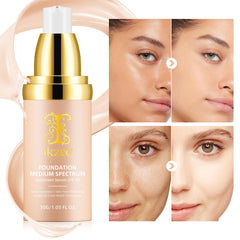 IKZEE 4 in 1 foundation swatches displaying shade matching across skin tones