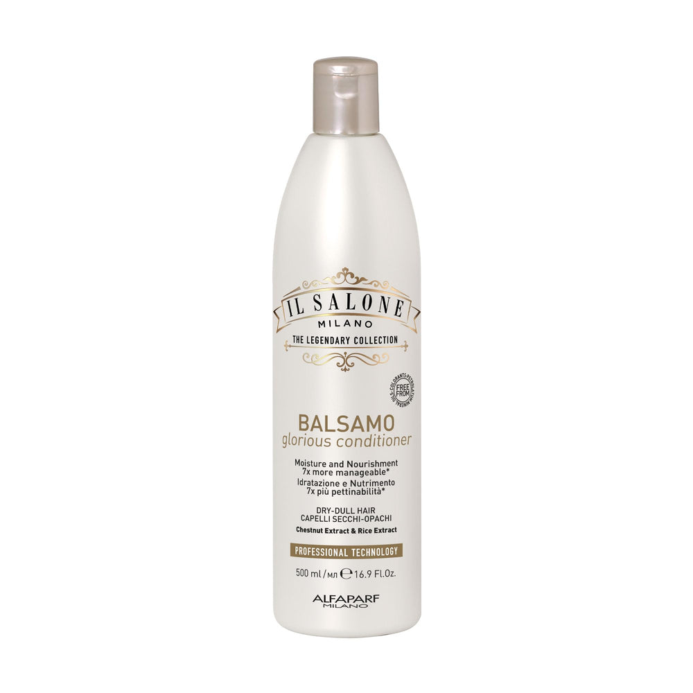 Il Salone Milano Glorious Moisturizing Conditioner bottle showing hydration for dry hair.