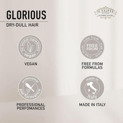 Il Salone Milano Glorious Moisturizing Conditioner rice water element highlighting moisture retention.