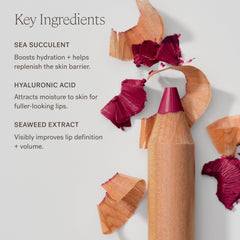 ILIA Lip Sketch Hydrating Crayon Rhyme application glide for smooth definition and moisture