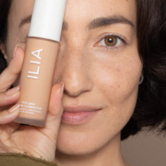 ILIA natural skin-like finish suggesting effortless, real-looking skin.