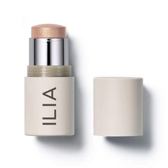 ILIA Stella by Starlight Multi-Stick application close-up for lips and cheeks glow