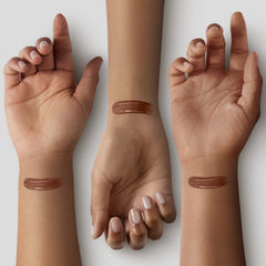 Texture swirl on skin showing dewy, lightweight coverage from ILIA tint