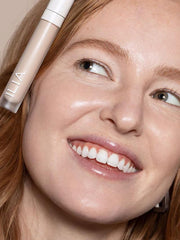 ILIA True Skin Serum Concealer swatch with cool undertones and medium coverage.