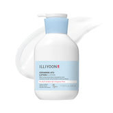 Illiyoon Ceramide Ato Lotion bottle front view showing moisturizing, soothing care.
