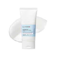 Illiyoon Ceramide Ato Concentrate Cream bottle close-up showing premium packaging and hydration promise