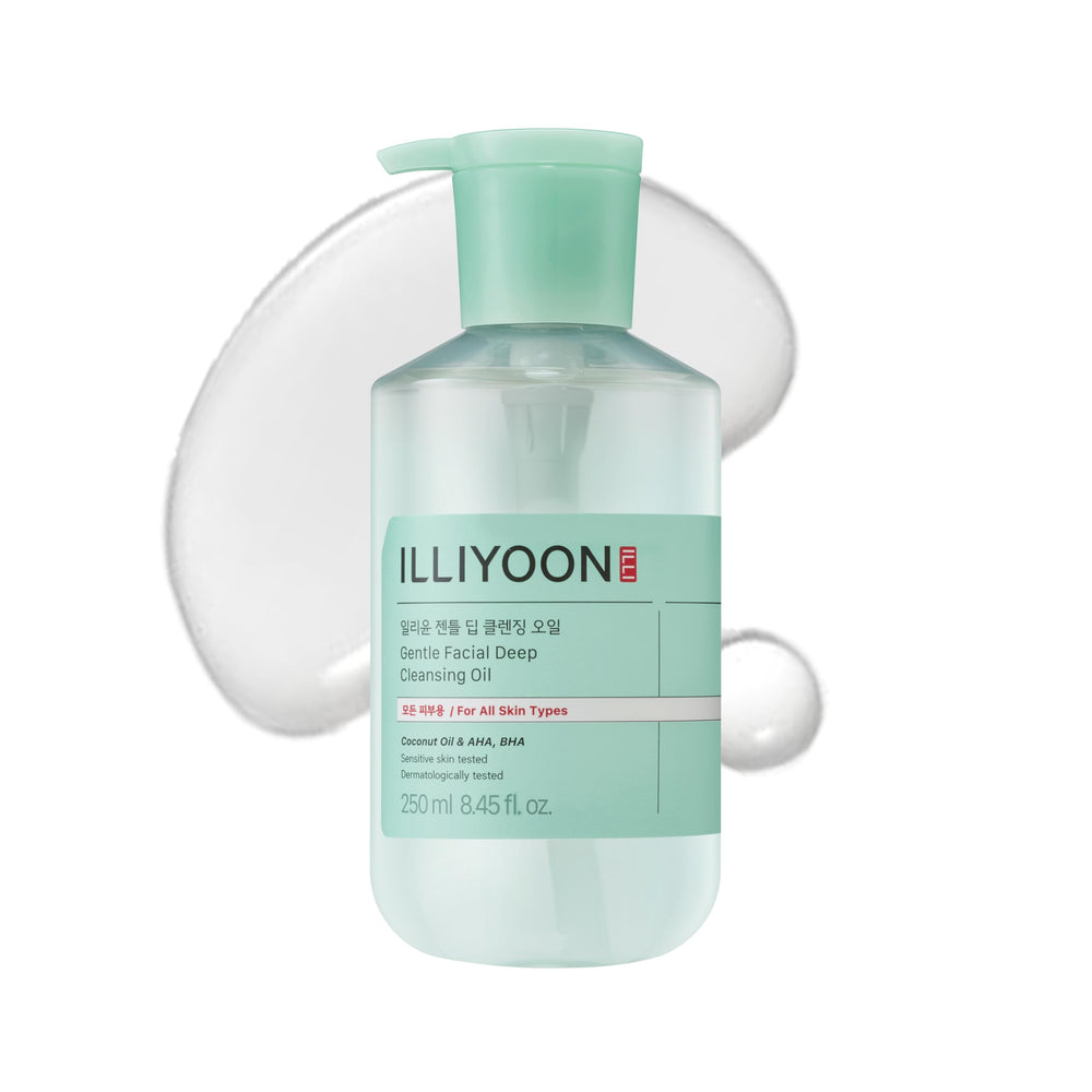 Illiyoon Gentle Deep Cleansing Oil bottle front view, fragrance-free formula for sensitive skin.