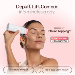 illu skincare illu device showing neuro tapping modes for personalized facial massage