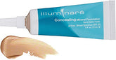 ILLUMINARÉ Concealing Mineral Foundation Portofino Porcelain bottle with oil-free, natural-looking coverage.