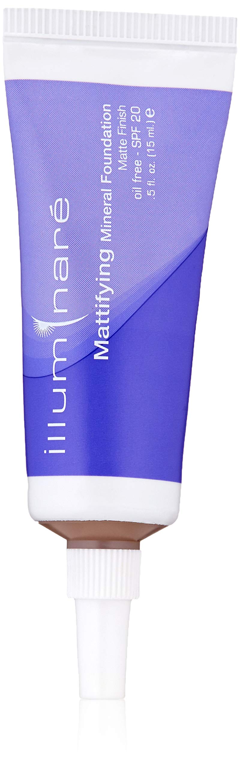 Illuminare Mattifying Foundation Tuscan Toast bottle showing oil-control for all-day wear