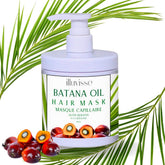 ILLUVISSE Batana Oil Hair Mask jar front highlighting premium conditioning for dry hair