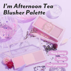 I'M MEME Afternoon Tea Peach swatch for warm daytime glow.