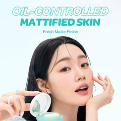 I'M MEME Compact tone-up pink blur under makeup for gentle brightness.