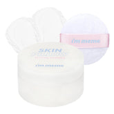 IM MEME Setting Powder Skin Pillow compact in hand for soft matte touch
