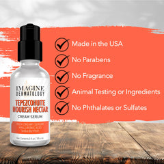 Imagine Dermatology Nourish Nectar cream texture close-up showing rich hydration
