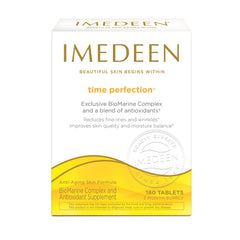 Imedeen Time Perfection bottle pour supports daily skincare routine