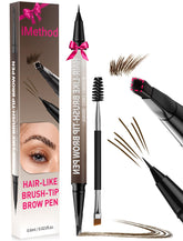 iMethod Eyebrow Pen with dual-ended brush-tip for precise, natural-looking brows.