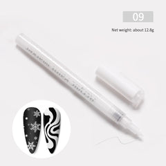 IMGDD Nail Art Pen dot-patterning in action for quick, playful nail designs.