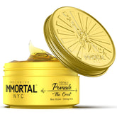 Immortal NYC Creed hair pomade bottle showing strong hold for defined styling.