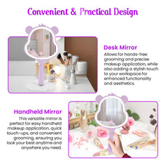 Impressions Vanity Care Bears Share Bear LED mirror detachable base for handheld use