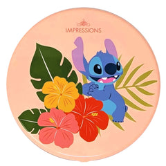 Disney Stitch compact mirror with 3x magnification for precise makeup checks
