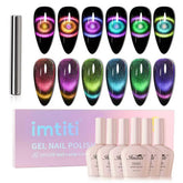 Imtiti cat eye gel polish kit packaging for easy home use.