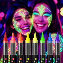 INAFKDPONR 8 color luminous body painting pen delivering vibrant day and night art