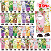INALIER 38-pack hand cream bulk gift set with assorted scents for gifting and everyday hydration.