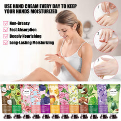 Scented INALIER hand cream collection featuring 10 flavors for mood care.